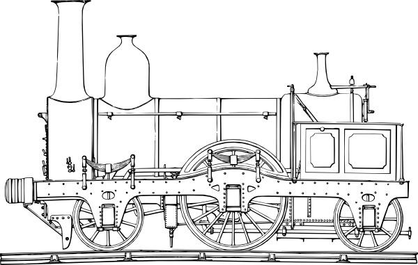 Steam Train Engine clip art