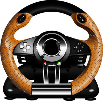 steering wheel video game controller