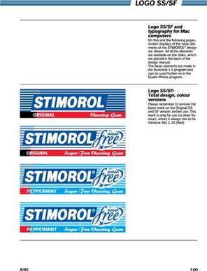 Stimorol packs SS-SF