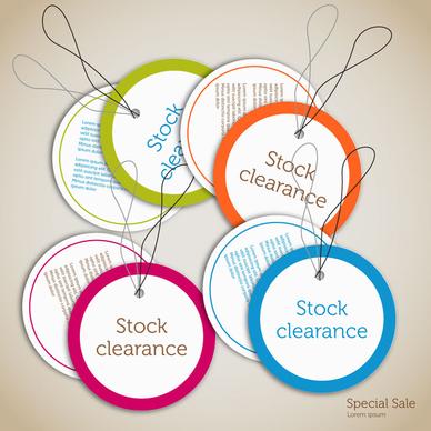 stock clearance circle badge templates