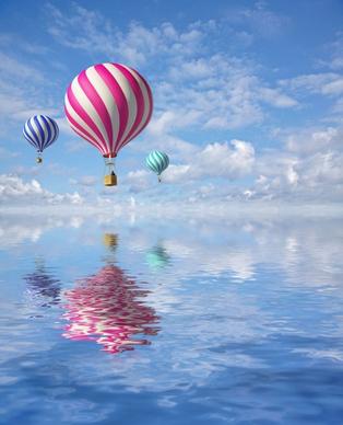 stock photo of a hot air balloon 01 hd picture