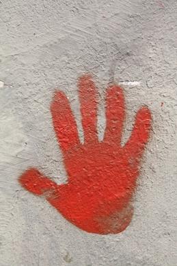 stop red hand
