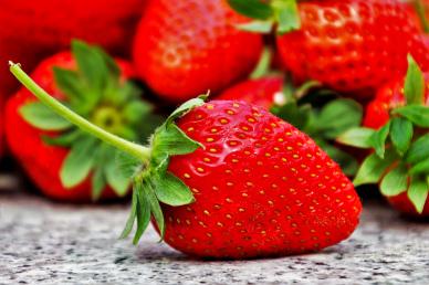 strawberries backdrop picture eleant realistic closeup 