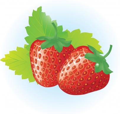 strawberry advertising background modern colorful closeup design