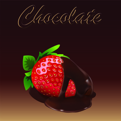 strawberry with chocolate