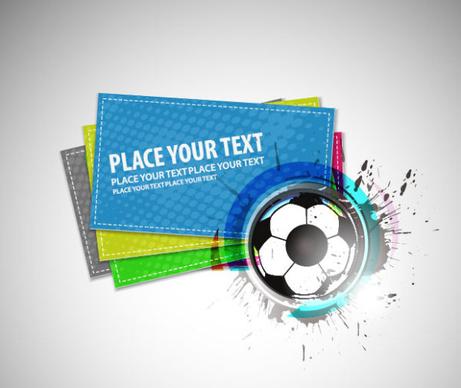 stylish advertising cards design vector
