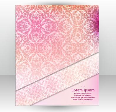 stylish cover brochure vector abstract design