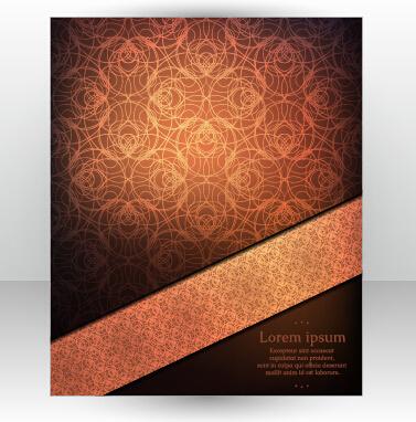 stylish cover brochure vector abstract design