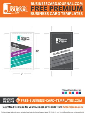 stylish creative vertical business card template