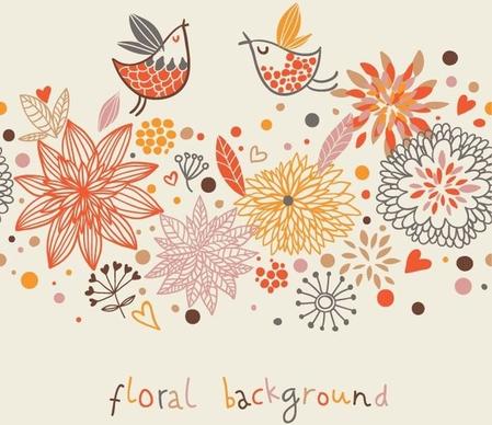 Stylish Floral Vector Background