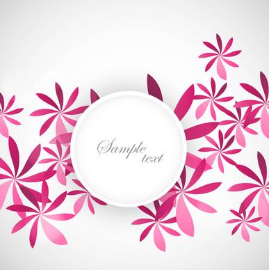stylish flower colorful greeting card vector design illustrations