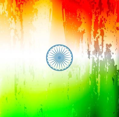 stylish indian flag republic day beautiful tricolor design art vector