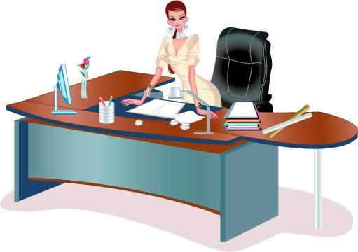 stylish office people set vector