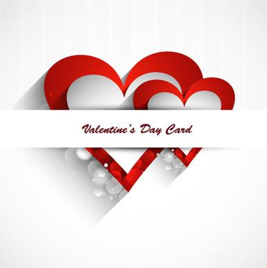 stylish valentine day card element vector