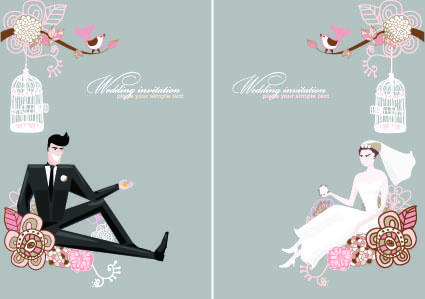 stylish wedding card design elements