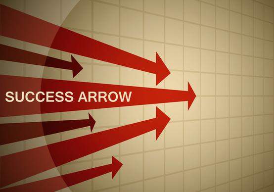 success arrow background