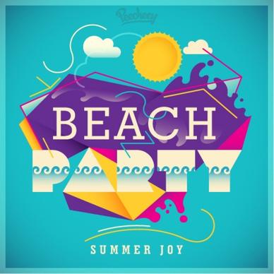 summer beach party poster