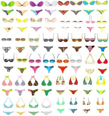 summer bikini models 48 vector