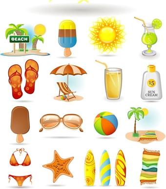 summer icon vector
