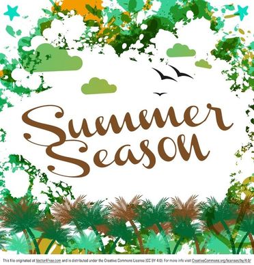 summer season vector