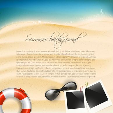 summer vacation backgrounds vector