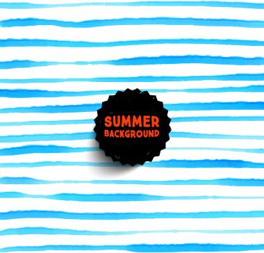 summer watercolor pattern vector
