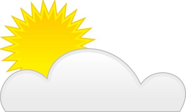 Sun Cloud clip art