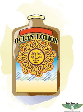 Sun Tan Lotion Bottle