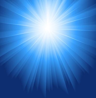 sunlight burst blue vector background