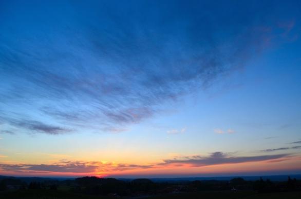 sunset sky bavaria