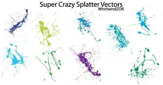Super crazy splatter vector