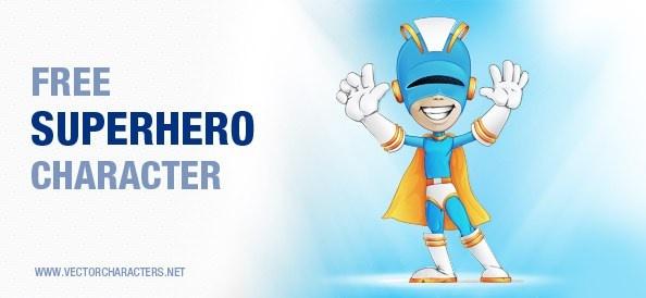 superhero vector character
