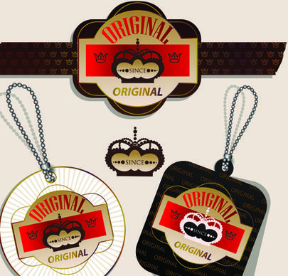 superior quality badges labels and tags elements vector