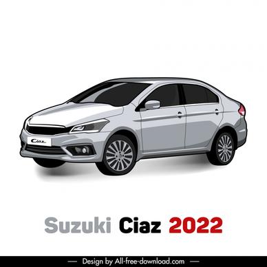  suzuki ciaz 2022 car model icon front side view outline