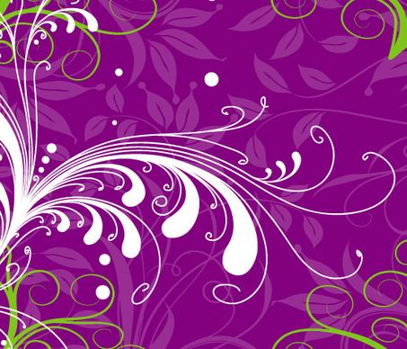 swirl flower in purple background