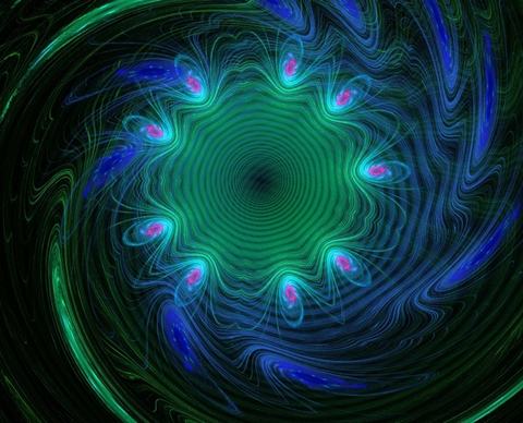 swirls fractal abstract