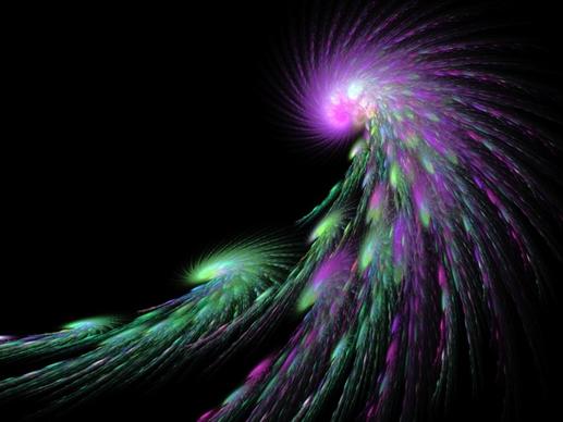 swirls fractal colourful