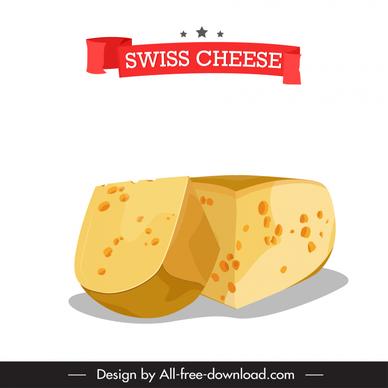 switzerland advertising poster 3d cheeses ribbon stars decor