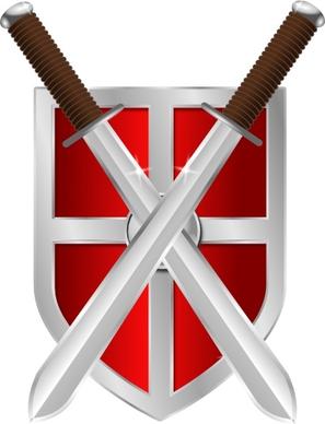 Swords And Shield clip art