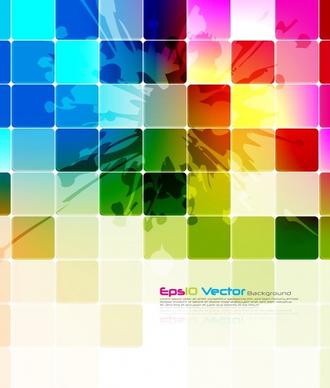 decorative background template colorful modern grunge squares decor