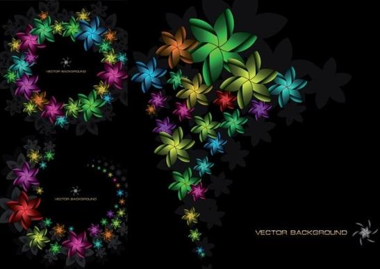 symphony of flowers vector