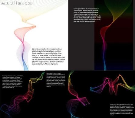 decorative smoke icons colored dynamic 3d design