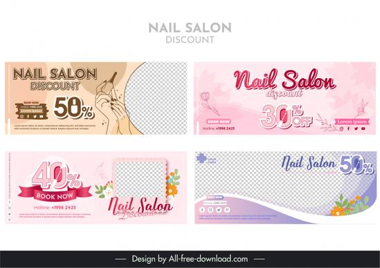 synthetic nail salon discount banners collection elegant decor