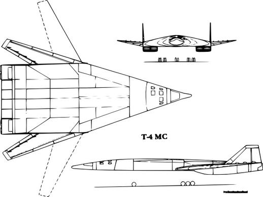 T Ms Supersonic Bomber clip art