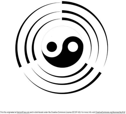tai chi ying yang vector symbol