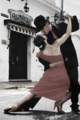 tango dancing couple