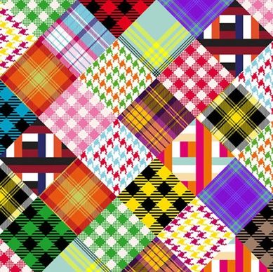 fabric pattern template colorful abstract symmetric squares layout