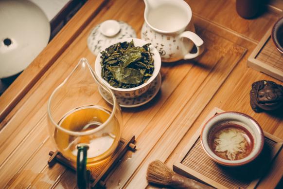 tea break picture elegant oriental lifestyle