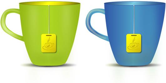 tea cup vector
