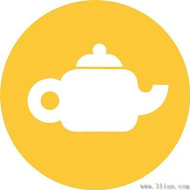 teapot icon vector
